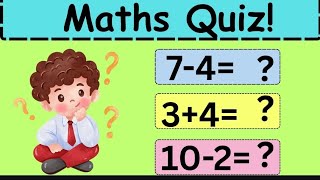 Fun #Math #Quiz for Kids | Basic #Addition & #Subtraction | Easy Math Practice
