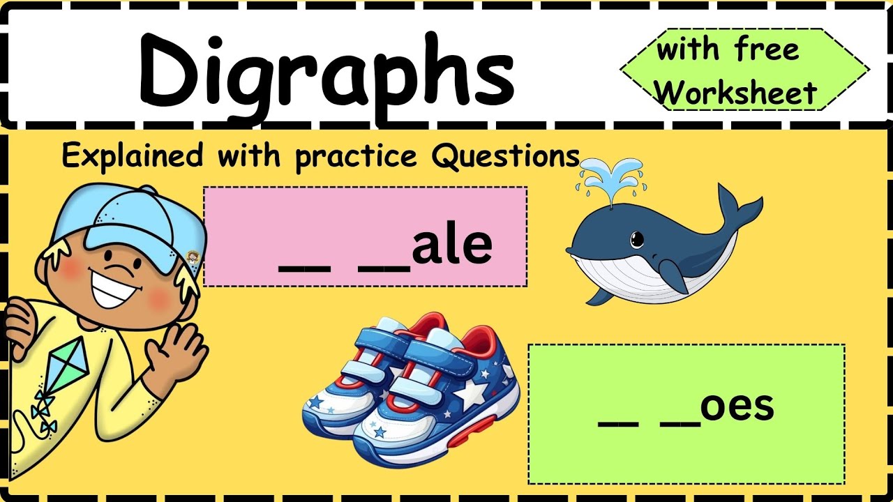 #Digraphs for Kids | Learn Digraphs with Examples and Quiz | #Phonics for Beginners