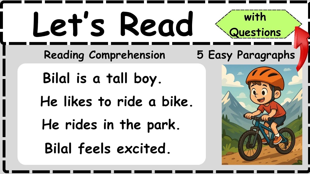#Reading #Comprehension with Questions||Let’s Read Simple Sentences for Kids | Reading Practice |