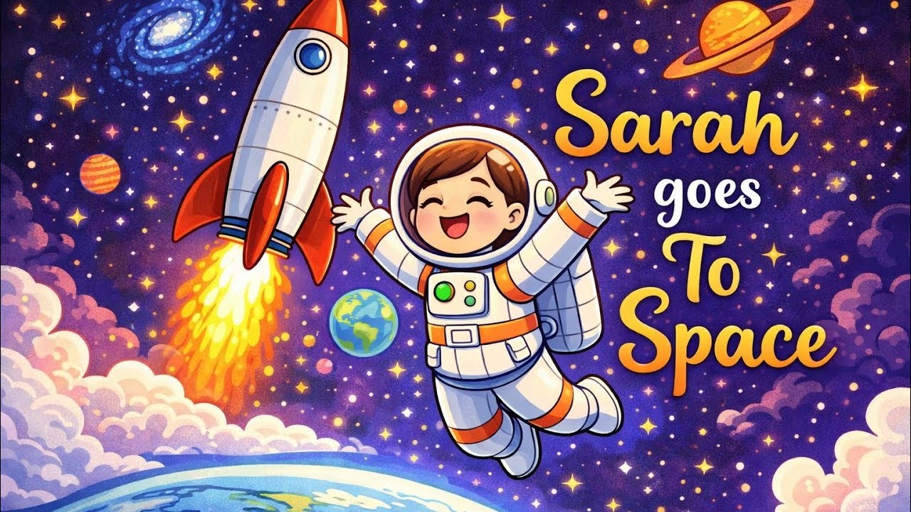 Let’s #Read simple #poem for kids ||Sarah Goes to Space 🚀|Bedtime Story for Children|#readaloud