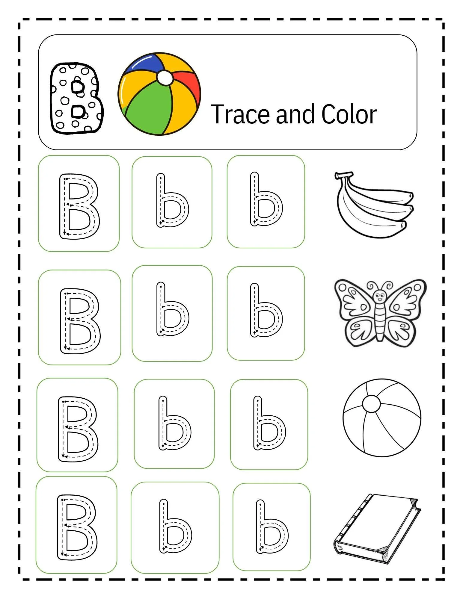 2 alphabets tracing and colouring
