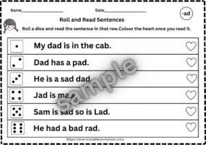 Cvc Sentences