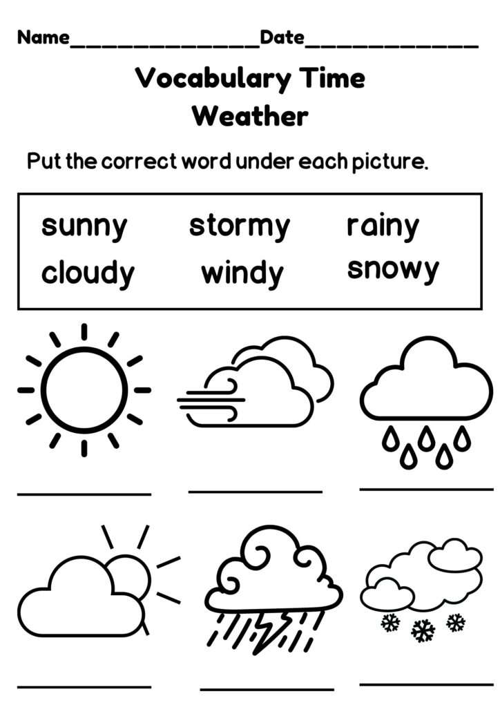 kindergarten morning worksheets