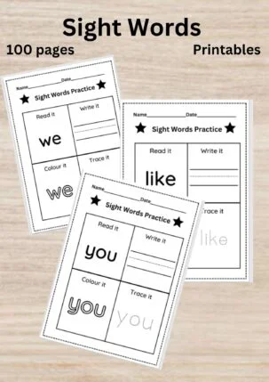 kindergarten worksheets