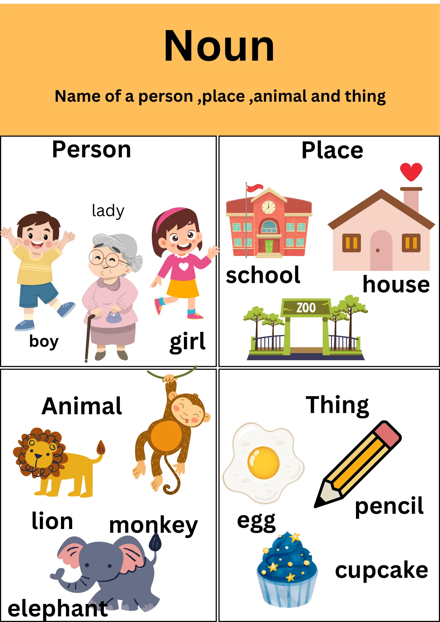 Free noun worksheets
