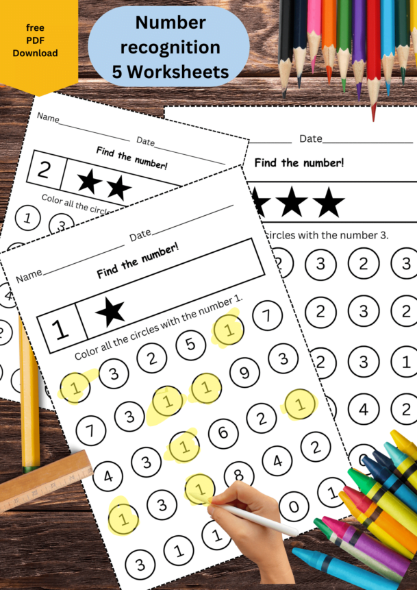 number recognition worksheets