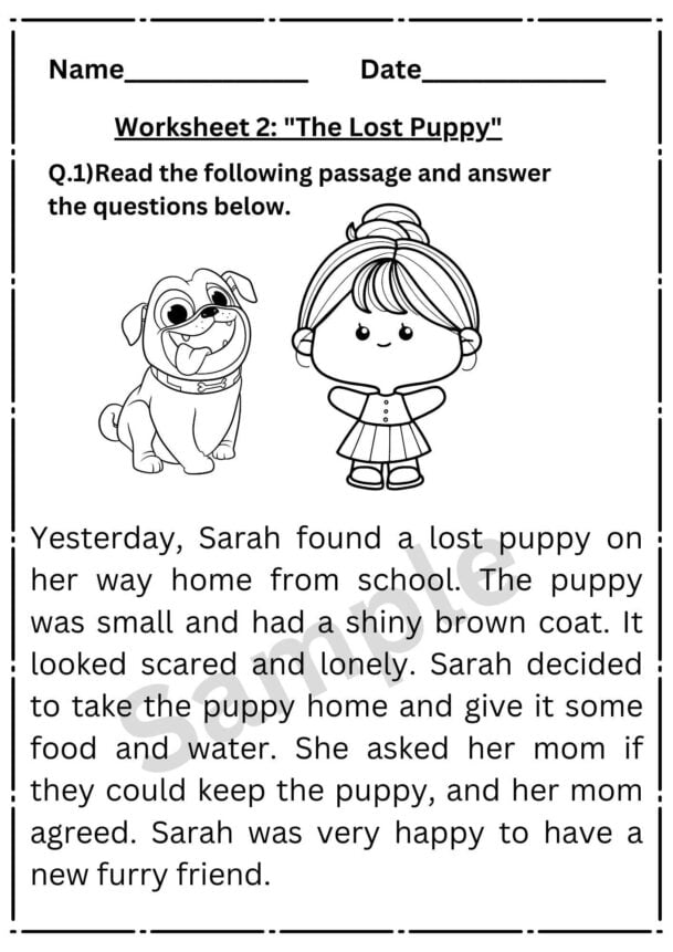 kindergarten worksheets