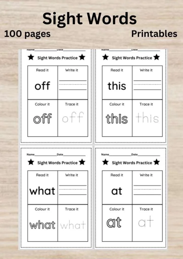 kindergarten worksheets