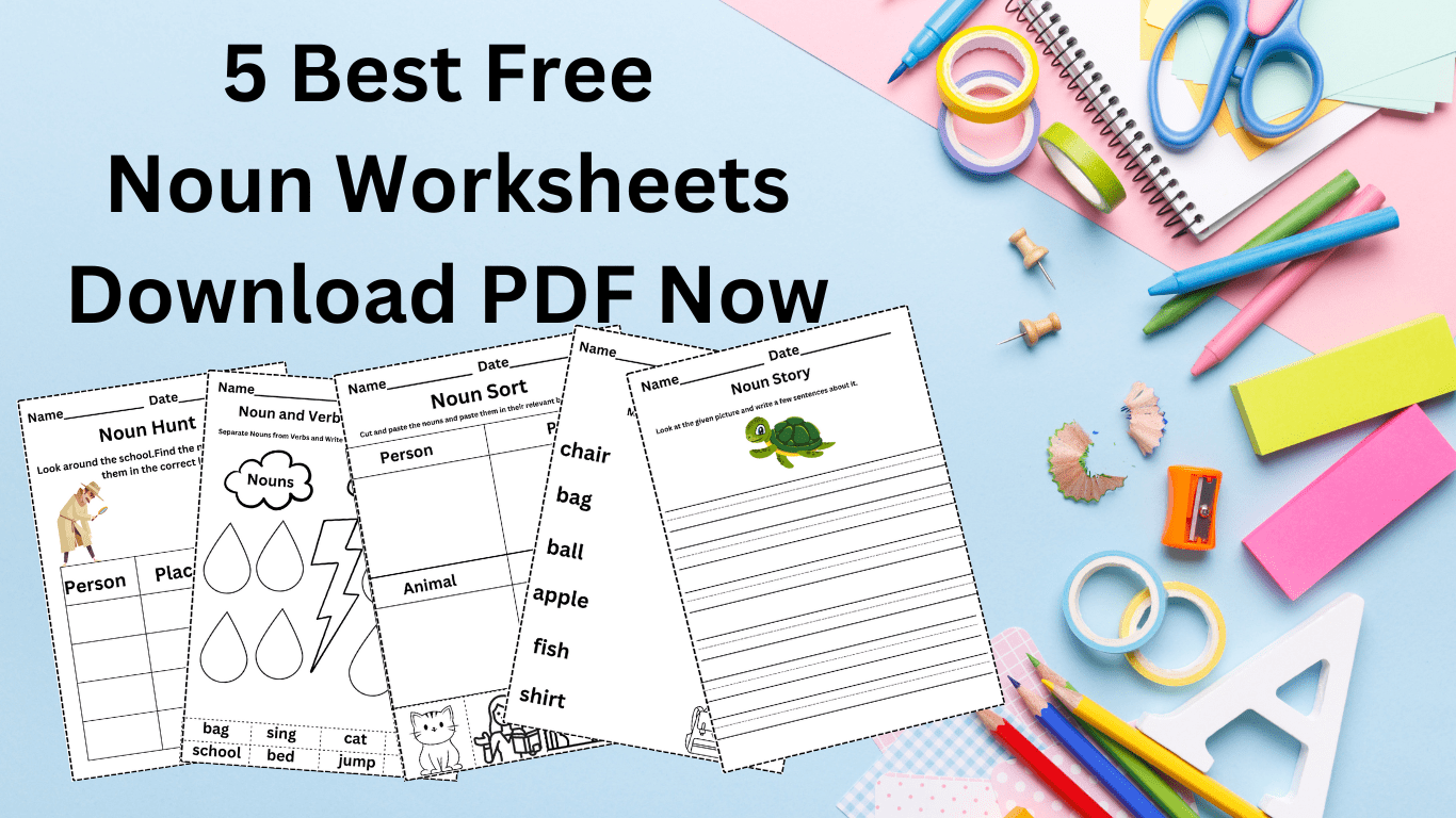 free noun worksheets