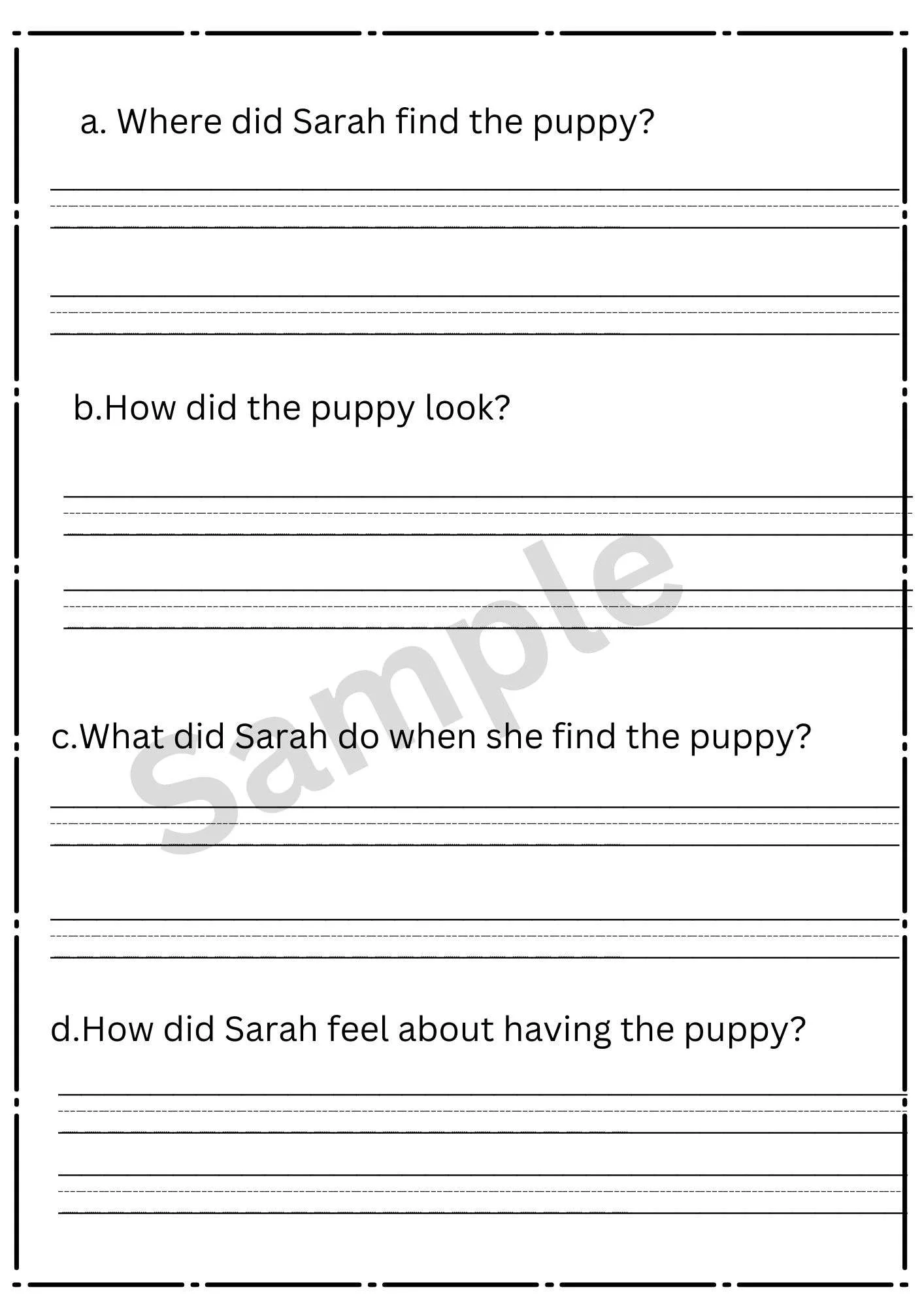comprehension exercises