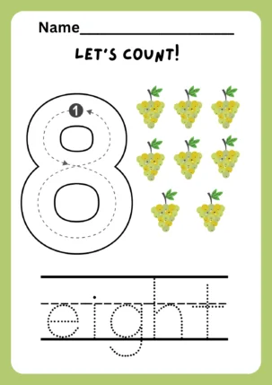 number 8 worksheet free