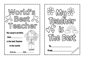 teachers day worksheets