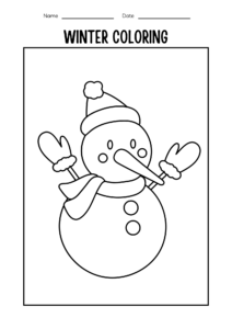 Winter Coloring Pages