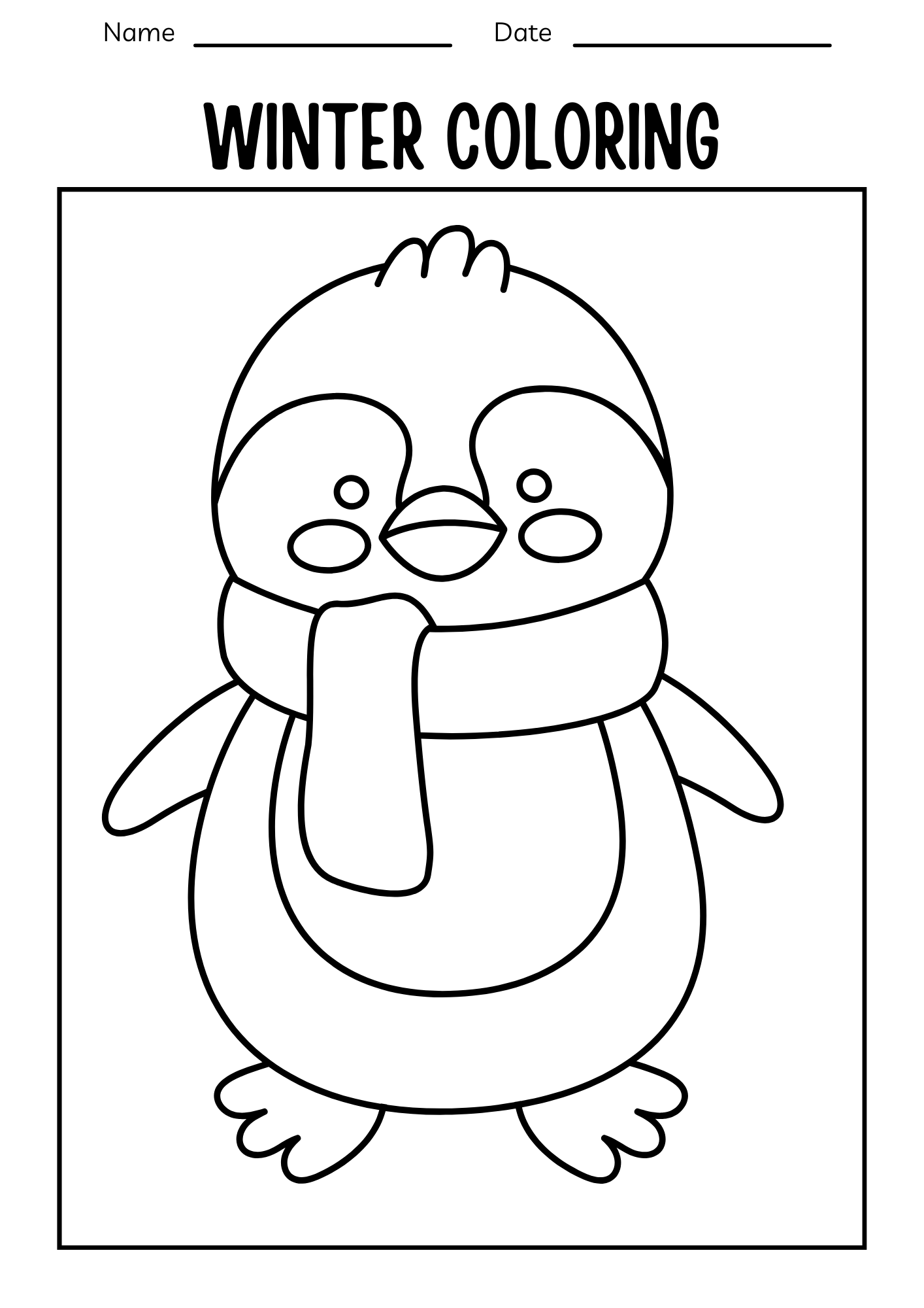 Winter Coloring Pages