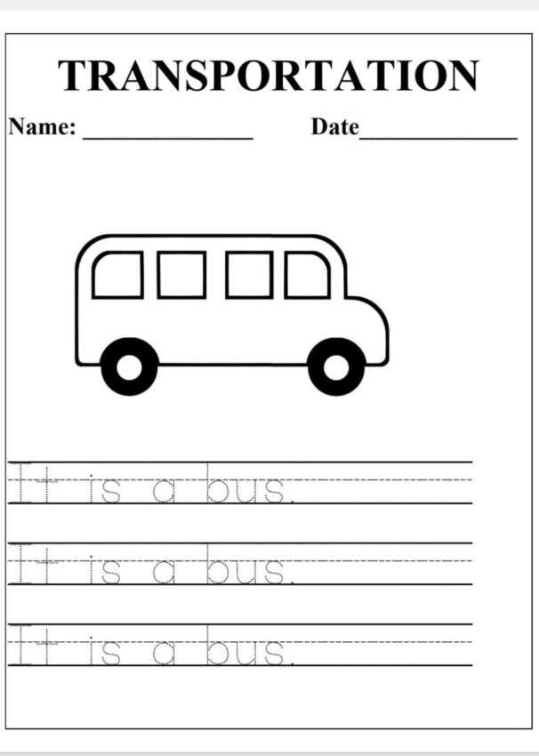 Transportation Printables Free