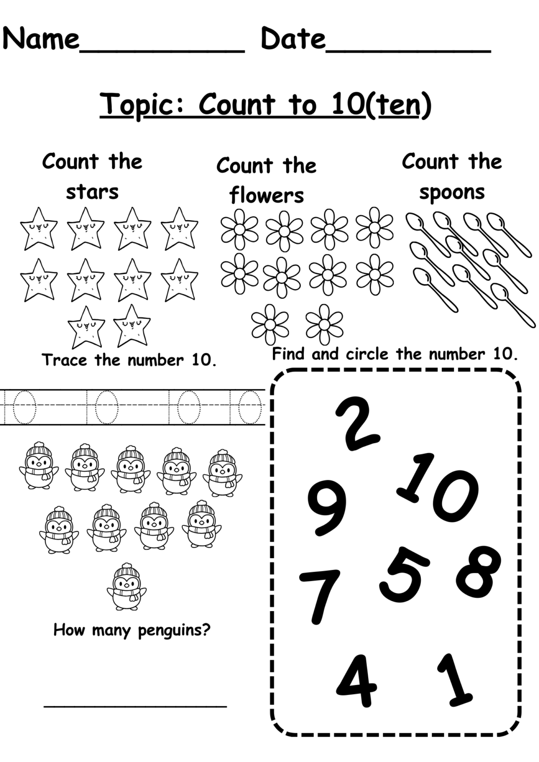 Learn the numbers from 1 to 10