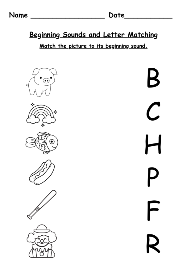 free noun worksheets for kindergarten