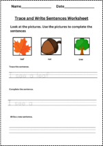 Sentence Writing Worksheets Free Printables