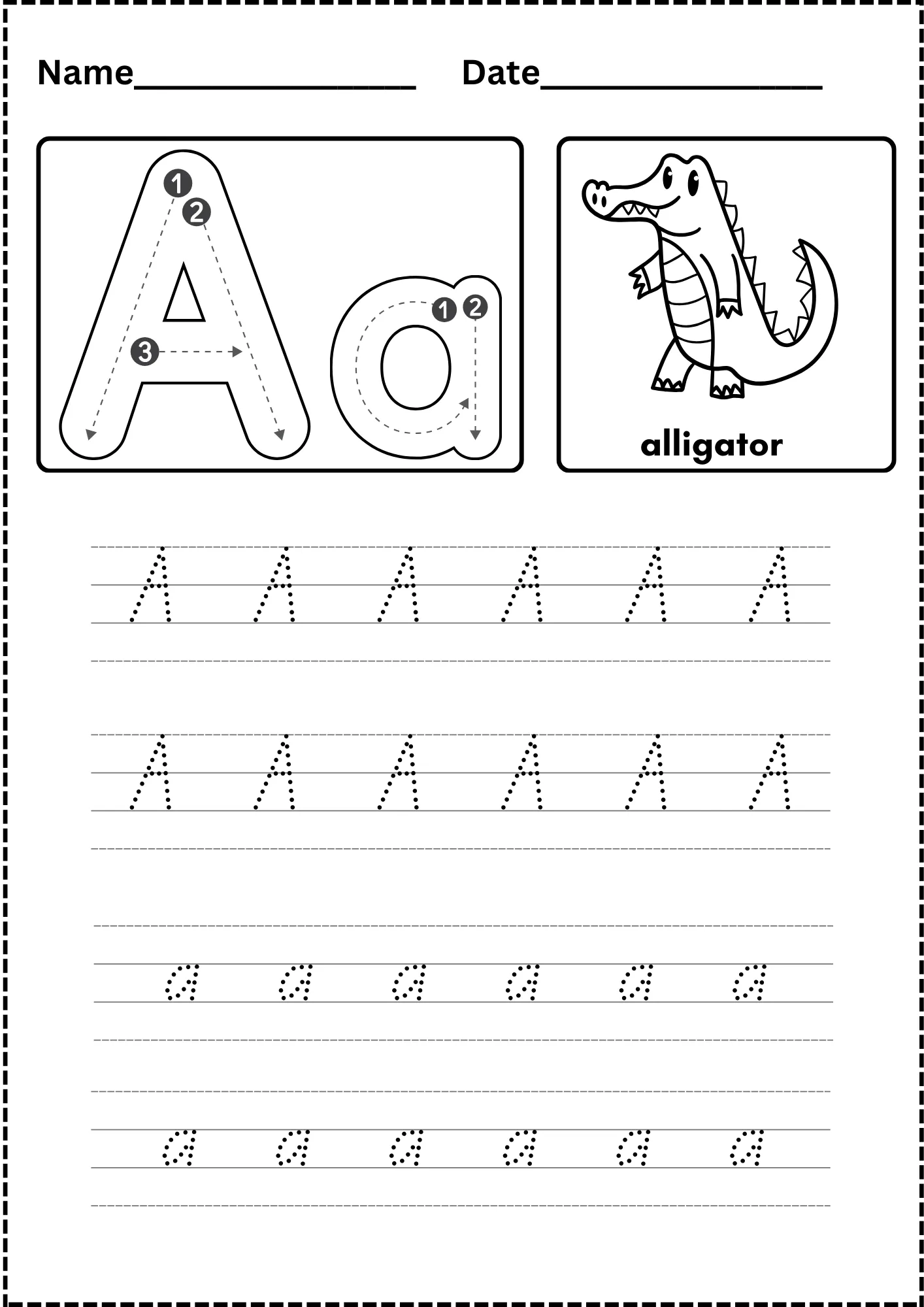 Alphabet Tracing Worksheets