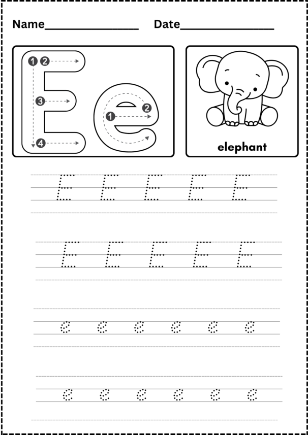 Alphabets A to Z for Kindergarten