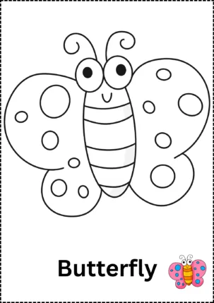 butterfly coloring page