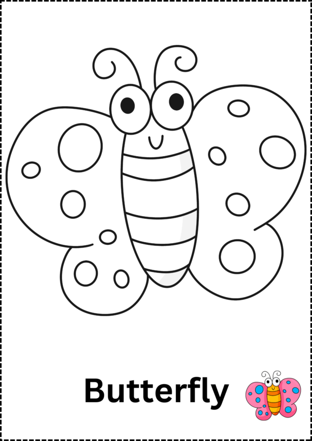 butterfly coloring page