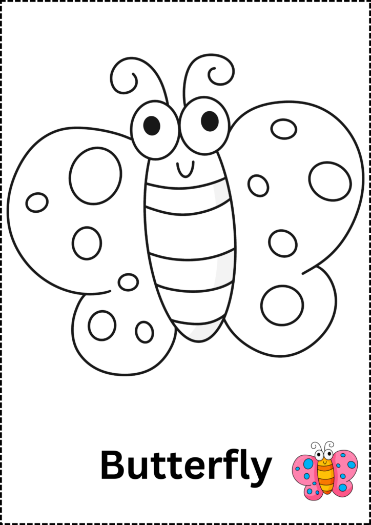 butterfly coloring page