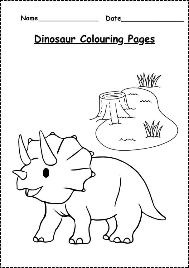 Dinosaur Coloring Pages for kids of all ages free|| 10 printables