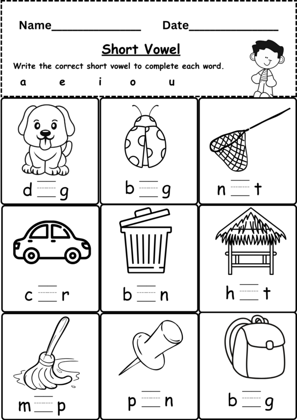 Free CVC Worksheet Kindergarten - Downloadable Worksheets