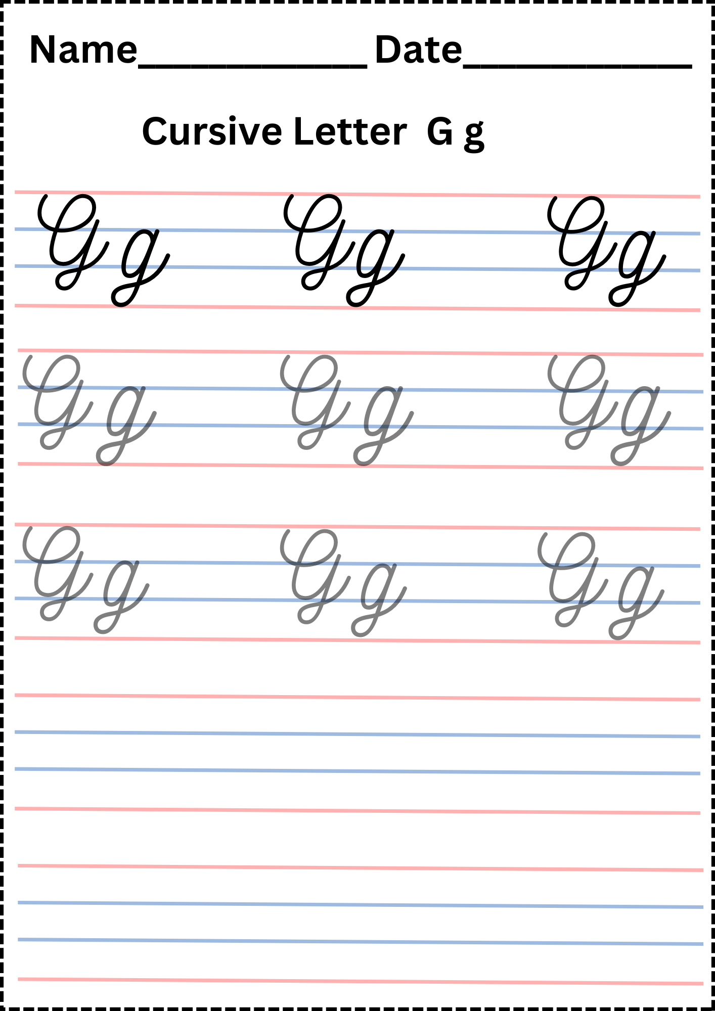 26 Must Have "Free Cursive Alphabet Worksheets to Help Your Child Write ...