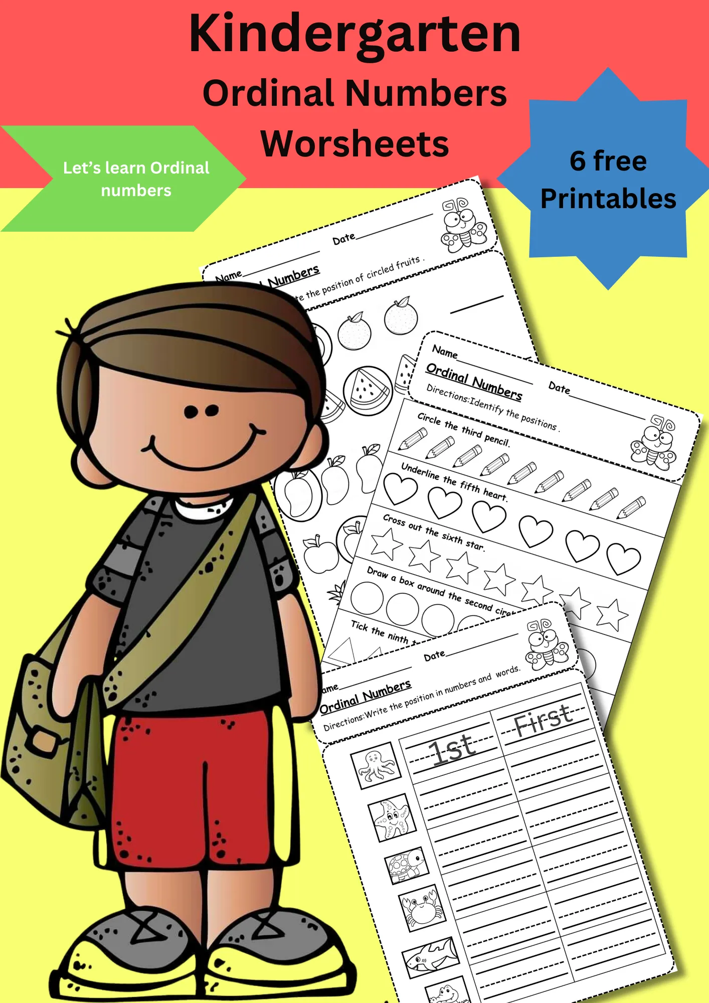 Ordinal Number Worksheets