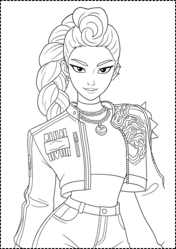 Kpop Demon Hunters Coloring Pages