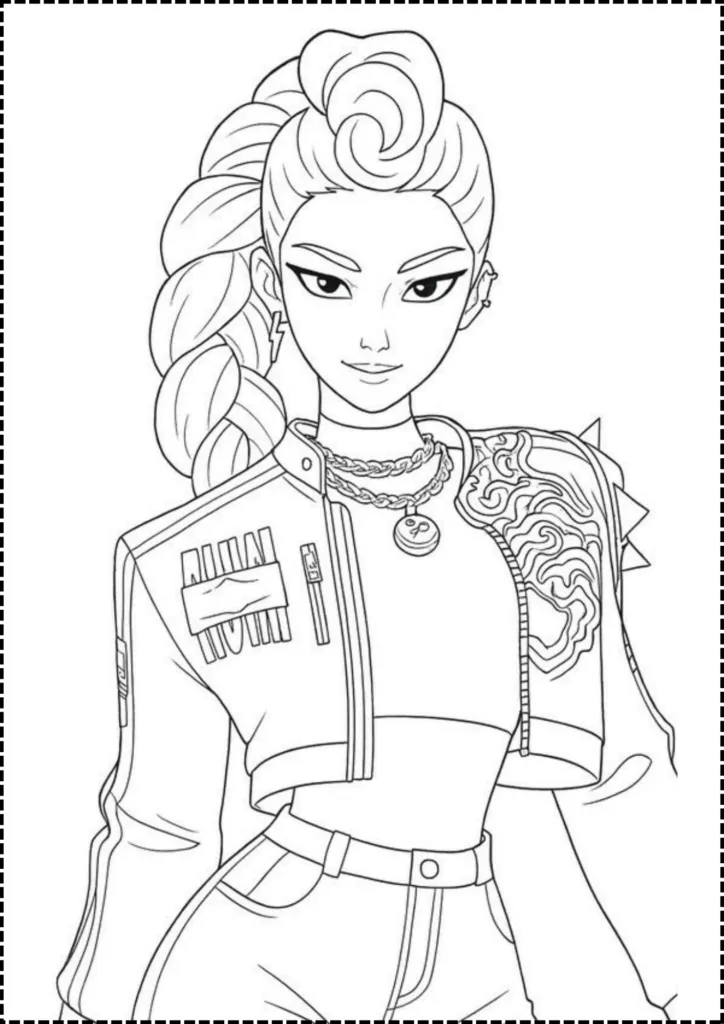 Kpop Demon Hunters Coloring Pages