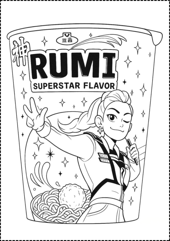 Kpop Demon Hunters Coloring Pages