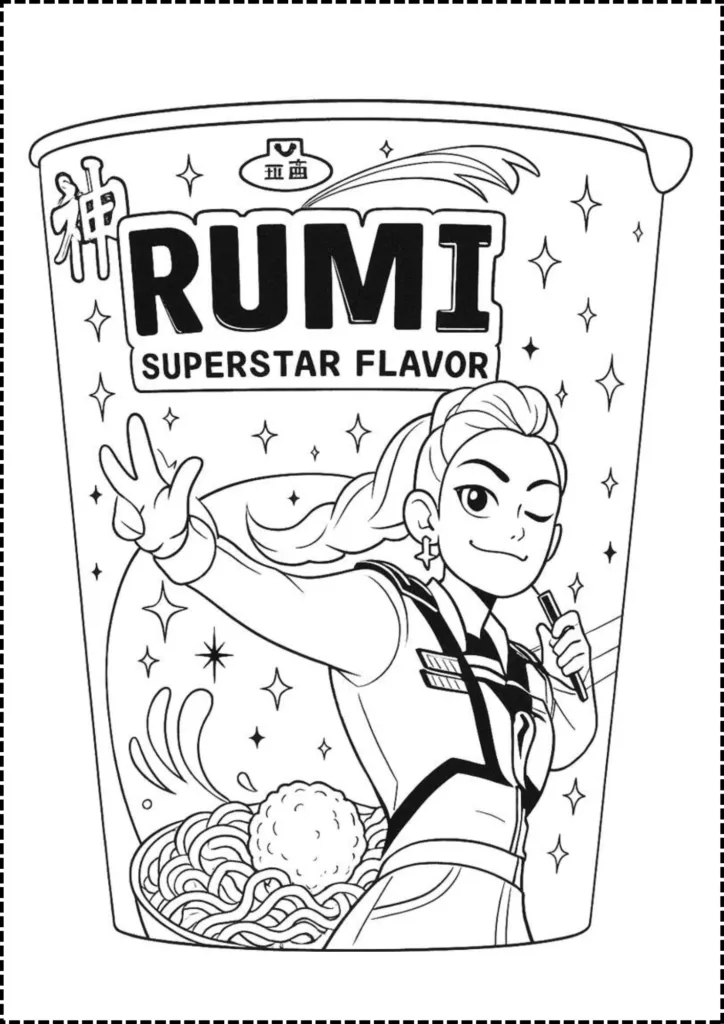 Kpop Demon Hunters Coloring Pages
