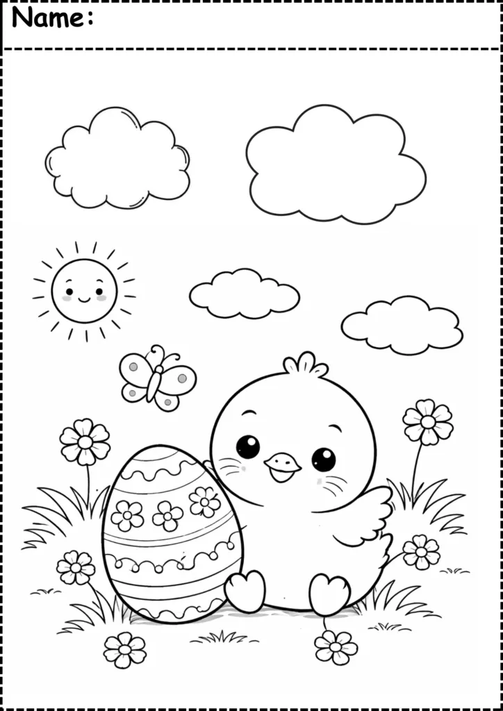 Free Easter coloring pages 2026