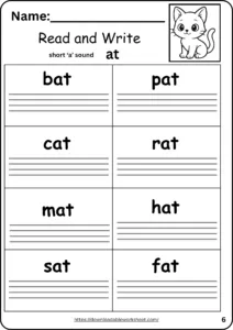 at family word worksheet