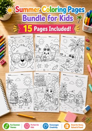 summer coloring pages