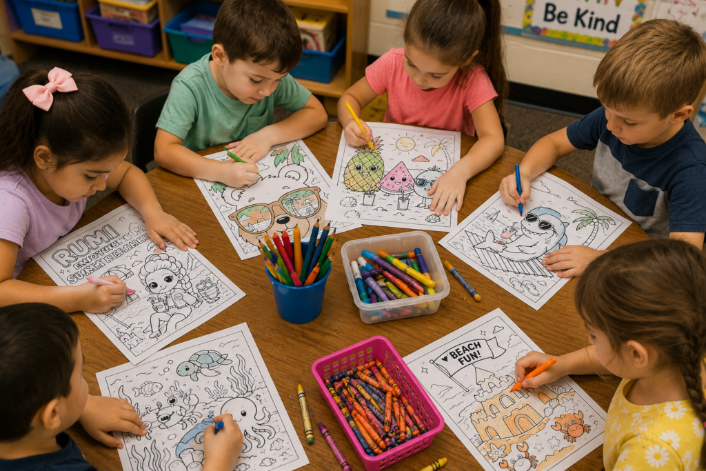 Free Summer Coloring Pages for Kids That Are Fun, Cute, and Easy to Print