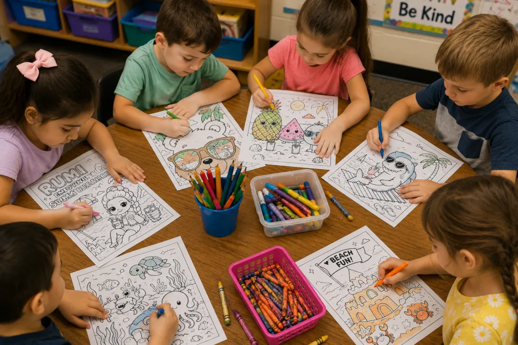 Free Summer Coloring Pages for Kids That Are Fun, Cute, and Easy to Print