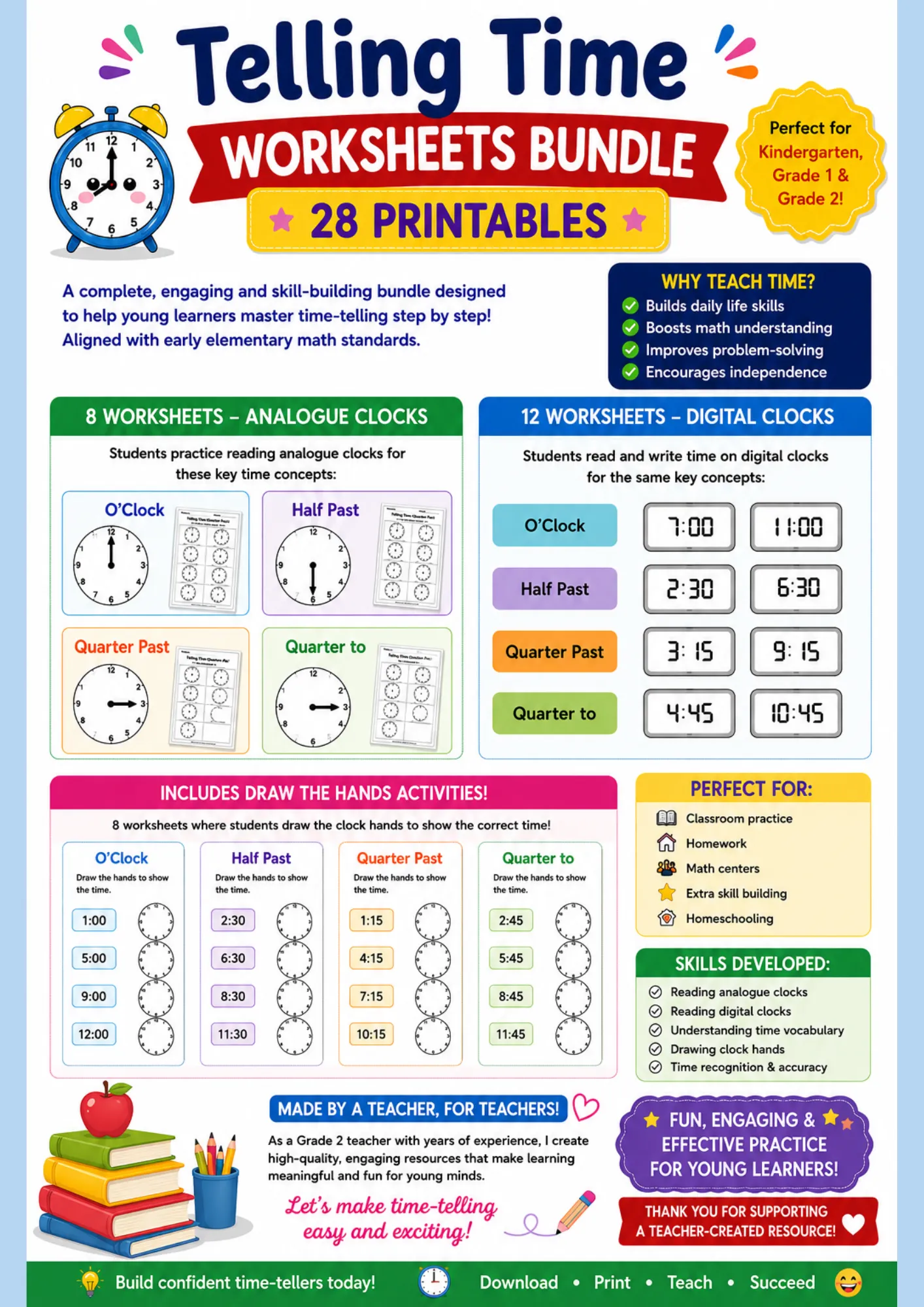 Telling Time Worksheets
