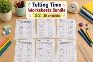 Telling Time Worksheets pdf