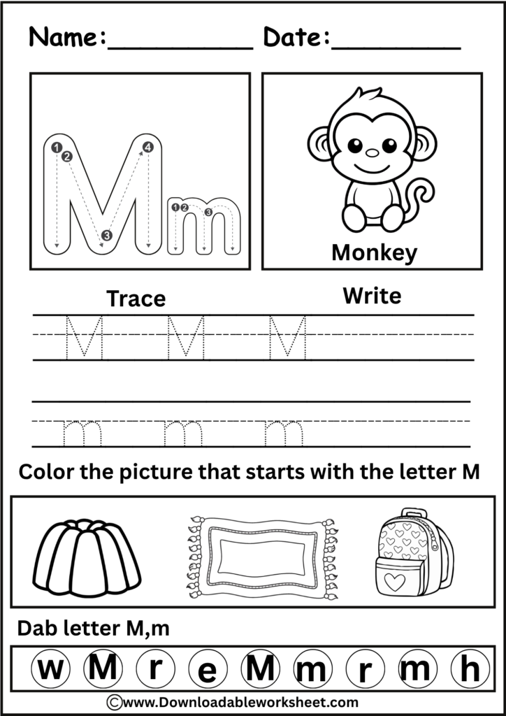 Letter M Worksheet