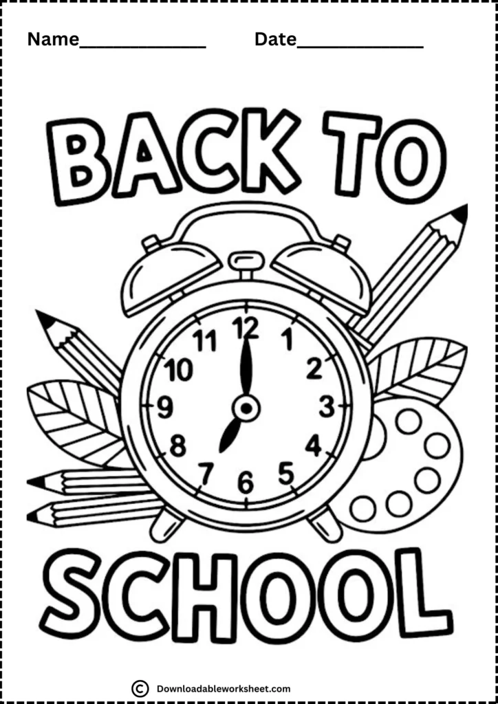 Back to school coloring Pages