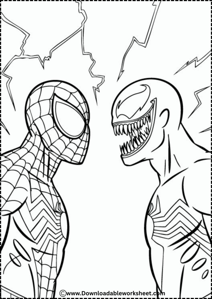 spiderman coloring page 10