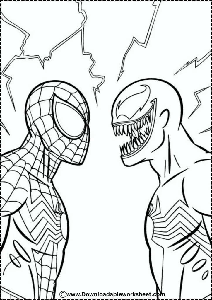 spiderman coloring page 10