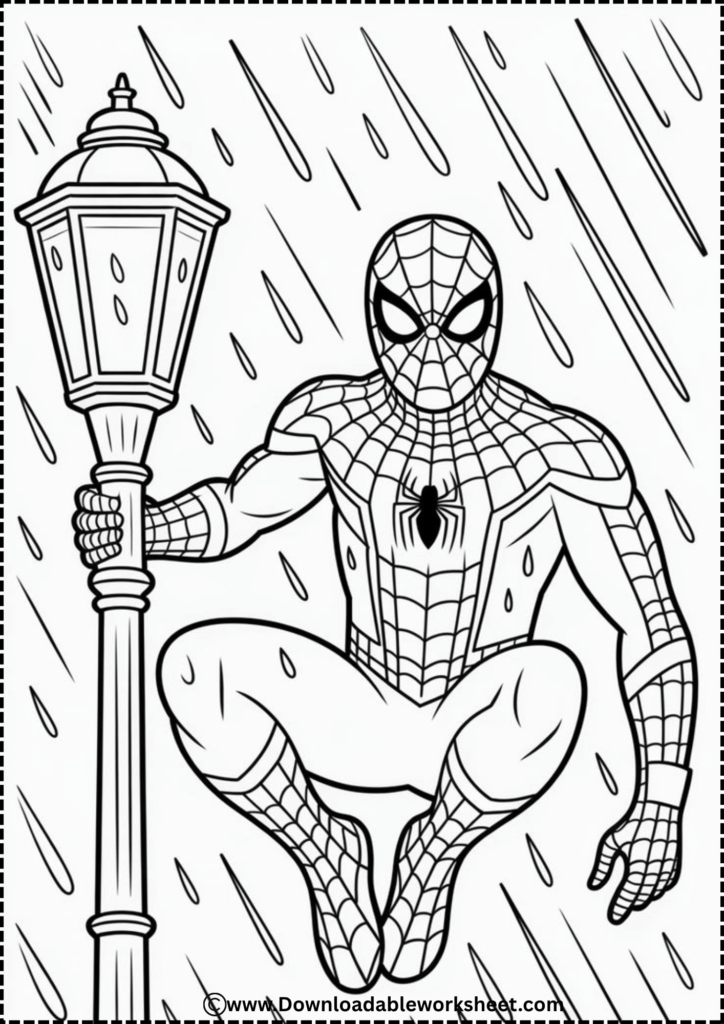 spiderman coloring page 11