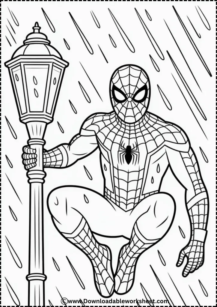 spiderman coloring page 11