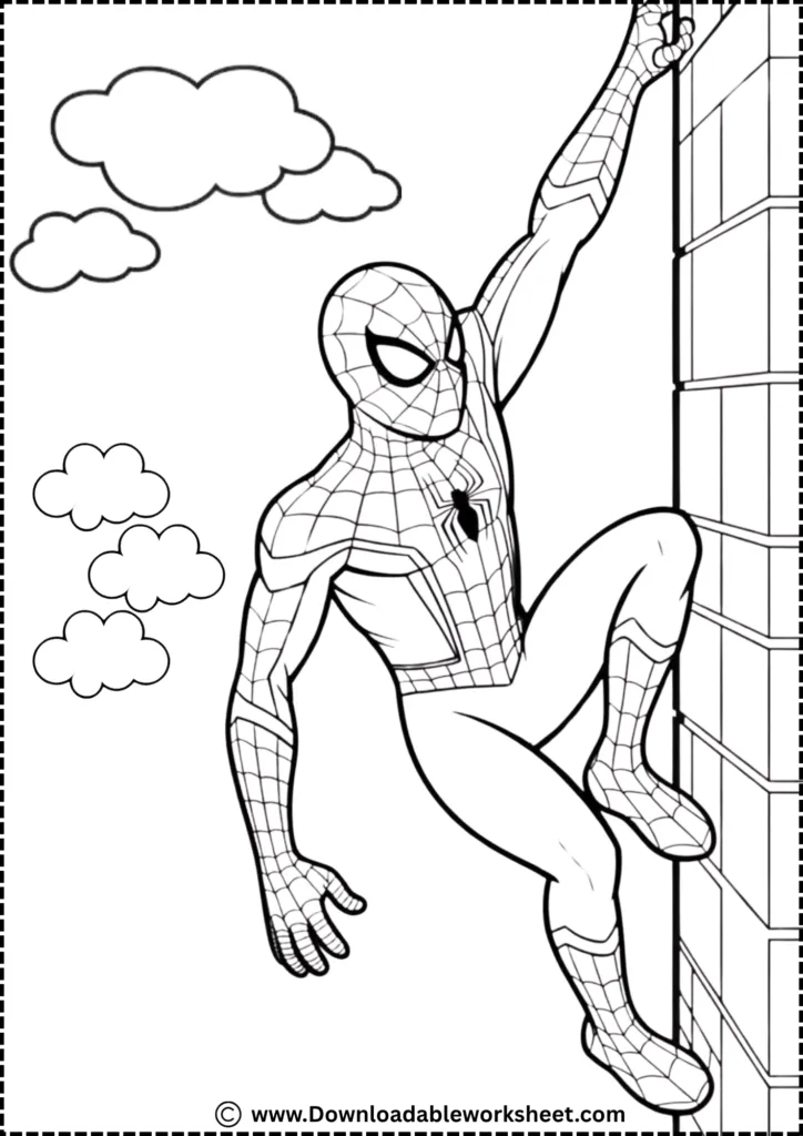 spiderman coloring page 2
