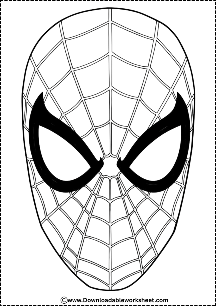 spiderman coloring page 9